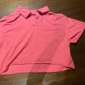 Forever 21 Crop collared shirt